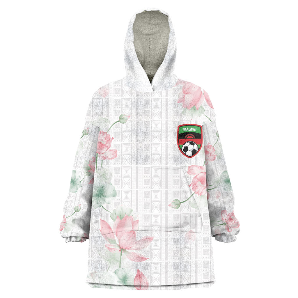 Custom Malawi Lotus Floral Wearable Blanket Hoodie Africa Women’s Football Champion Series 2026