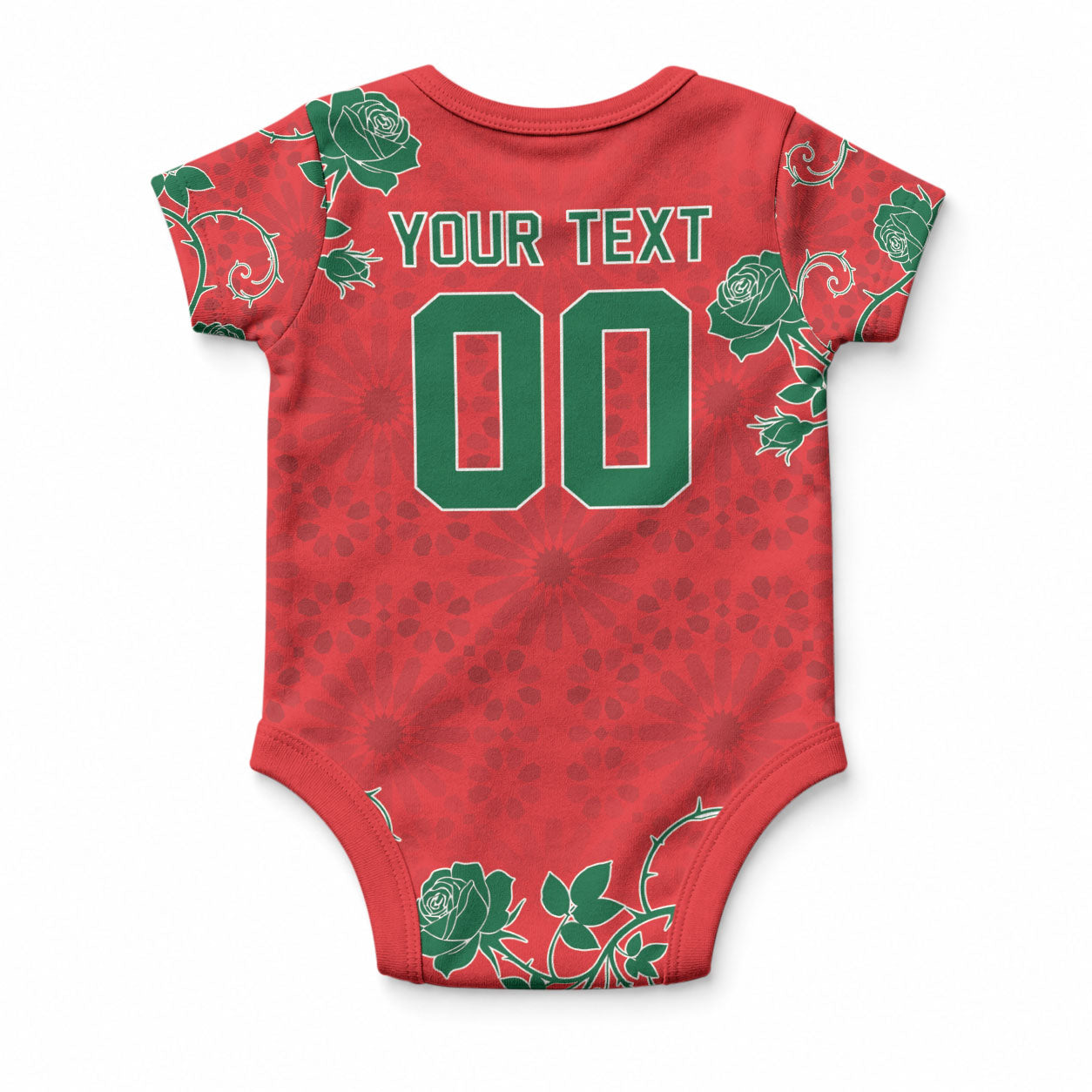 Custom Morocco Desert Rose Floral Baby Onesie Africa Women’s Football Champion Series 2026