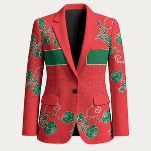 Custom Morocco Desert Rose Floral Blazer Africa Women’s Football Champion Series 2026