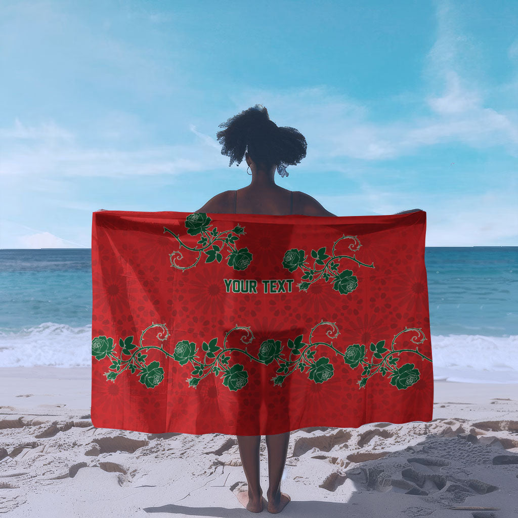 Custom Morocco Desert Rose Floral Sarong Africa Women’s Football Champion Series 2026