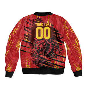 Custom Cameroon Red Lion Bomber Jacket Africa Football Champion Series 2026