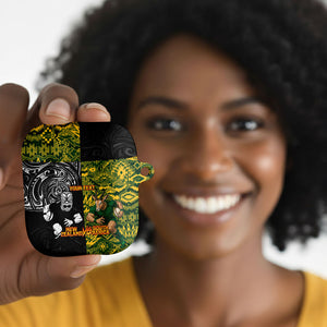 Custom South Africa vs New Zealand AirPods Case Rugby se Grootste Wedywering Two Nations One Battle