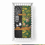 Custom South Africa vs New Zealand Baby Bed Cover Rugby se Grootste Wedywering Two Nations One Battle