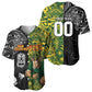 Custom South Africa vs New Zealand Baseball Jersey Rugby se Grootste Wedywering Two Nations One Battle