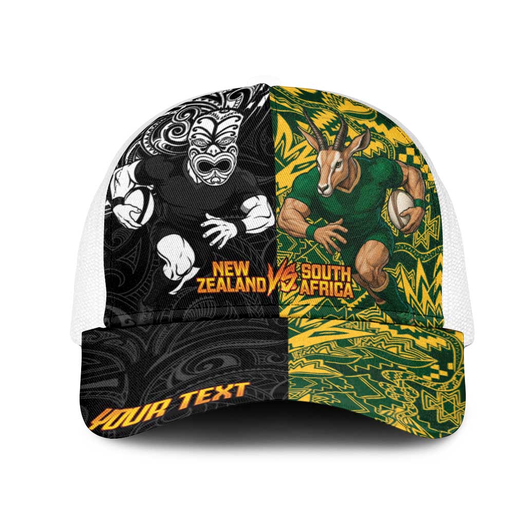 Personalized South Africa vs New Zealand Baseball Net Cap Rugby se Grootste Wedywering Two Nations One Battle