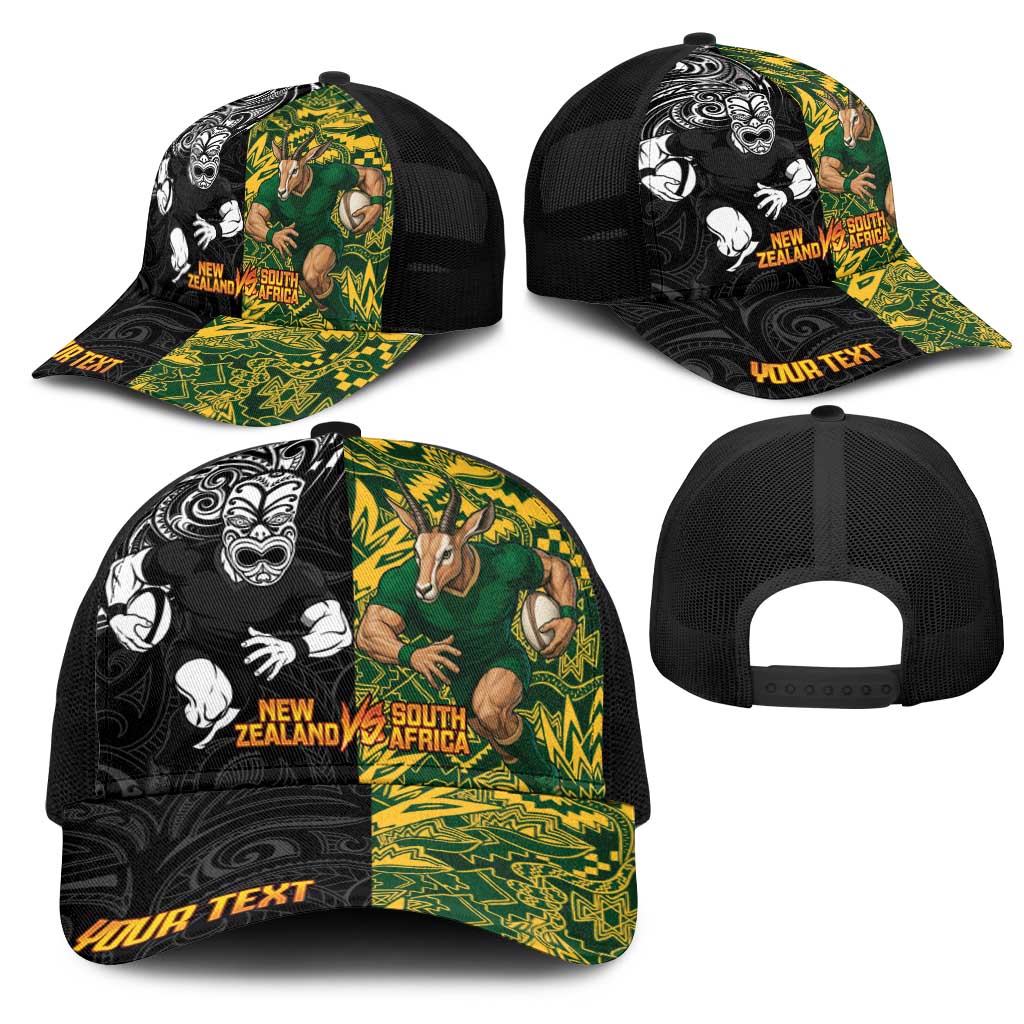 Personalized South Africa vs New Zealand Baseball Net Cap Rugby se Grootste Wedywering Two Nations One Battle