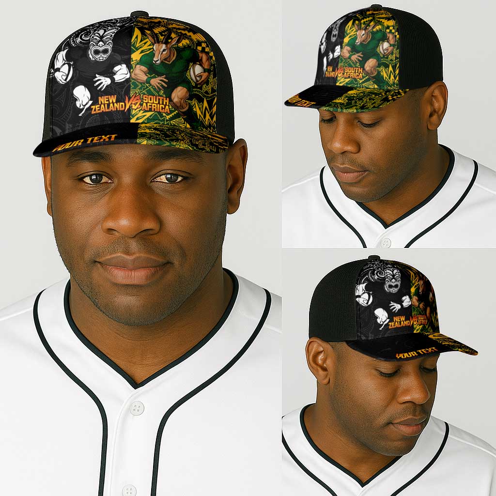 Personalized South Africa vs New Zealand Baseball Net Cap Rugby se Grootste Wedywering Two Nations One Battle