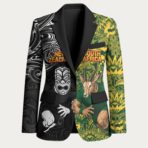 Custom South Africa vs New Zealand Blazer Rugby se Grootste Wedywering Two Nations One Battle