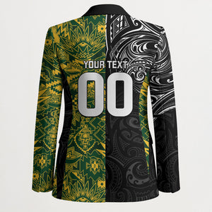 Custom South Africa vs New Zealand Blazer Rugby se Grootste Wedywering Two Nations One Battle