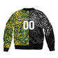 Custom South Africa vs New Zealand Bomber Jacket Rugby se Grootste Wedywering Two Nations One Battle