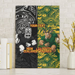 Custom South Africa vs New Zealand Canvas Wall Art Rugby se Grootste Wedywering Two Nations One Battle