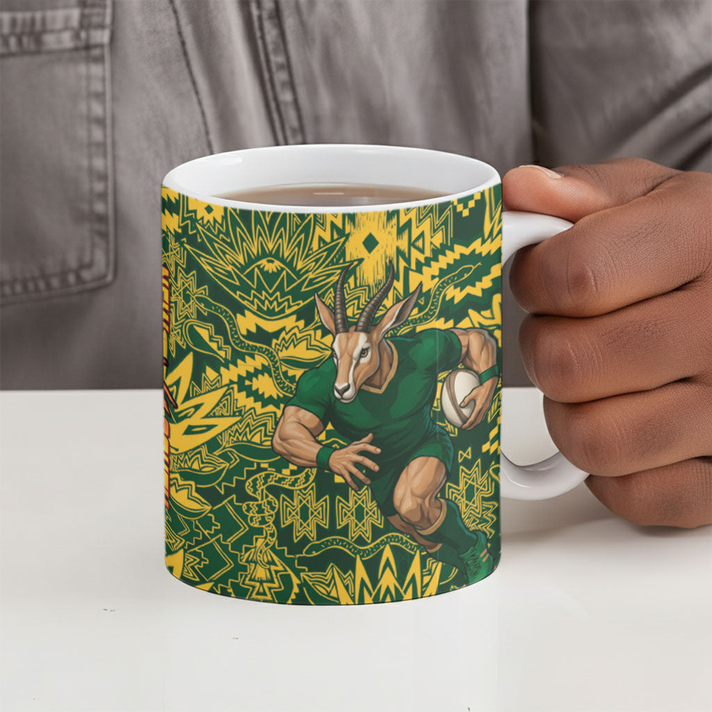 South Africa vs New Zealand Ceramic Mug Rugby se Grootste Wedywering Two Nations One Battle