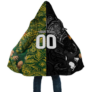 Custom South Africa vs New Zealand Cloak Rugby se Grootste Wedywering Two Nations One Battle