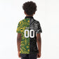 Custom South Africa vs New Zealand Kid Polo Shirt Rugby se Grootste Wedywering Two Nations One Battle