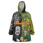 Custom South Africa vs New Zealand Kid Wearable Blanket Hoodie Rugby se Grootste Wedywering Two Nations One Battle