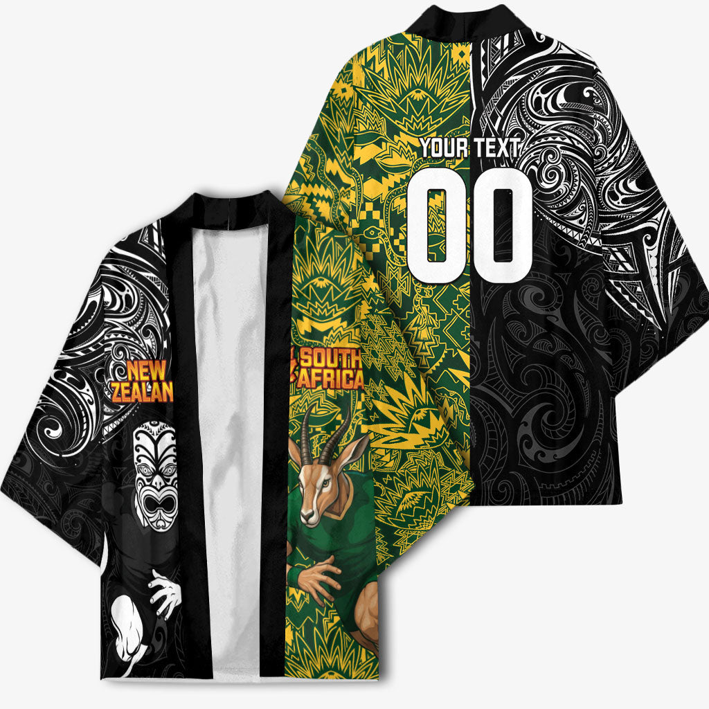Custom South Africa vs New Zealand Kimono Rugby se Grootste Wedywering Two Nations One Battle