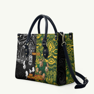 Custom South Africa vs New Zealand Leather Bag Rugby se Grootste Wedywering Two Nations One Battle