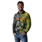 Custom South Africa vs New Zealand Long Sleeve Polo Shirt Rugby se Grootste Wedywering Two Nations One Battle