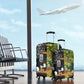 Custom South Africa vs New Zealand Luggage Cover Rugby se Grootste Wedywering Two Nations One Battle