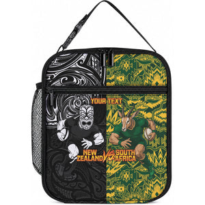 Custom South Africa vs New Zealand Lunch Bag Rugby se Grootste Wedywering Two Nations One Battle