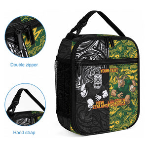 Custom South Africa vs New Zealand Lunch Bag Rugby se Grootste Wedywering Two Nations One Battle