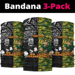 Custom South Africa vs New Zealand Neck Gaiter Rugby se Grootste Wedywering Two Nations One Battle