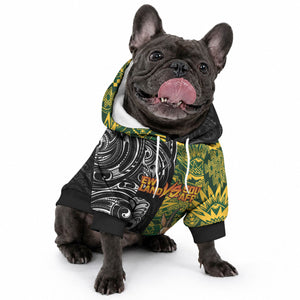 Custom South Africa vs New Zealand Pet Hoodie Rugby se Grootste Wedywering Two Nations One Battle