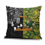 Custom South Africa vs New Zealand Pillow Cover Rugby se Grootste Wedywering Two Nations One Battle