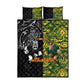 Custom South Africa vs New Zealand Quilt Bed Set Rugby se Grootste Wedywering Two Nations One Battle