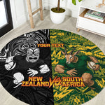 Custom South Africa vs New Zealand Round Carpet Rugby se Grootste Wedywering Two Nations One Battle