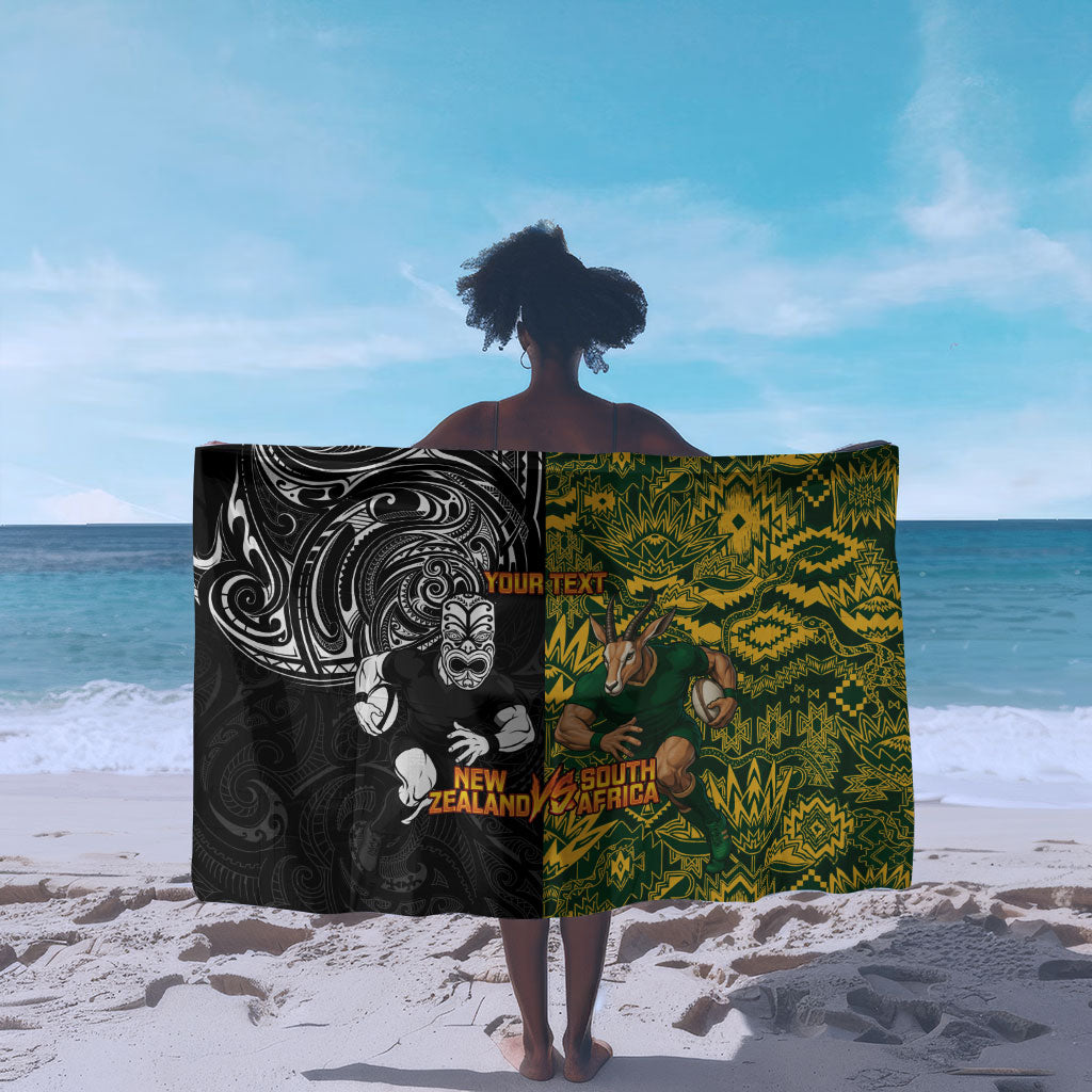 Custom South Africa vs New Zealand Sarong Rugby se Grootste Wedywering Two Nations One Battle