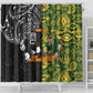 Custom South Africa vs New Zealand Shower Curtain Rugby se Grootste Wedywering Two Nations One Battle