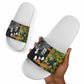 Custom South Africa vs New Zealand Slide Sandals Rugby se Grootste Wedywering Two Nations One Battle