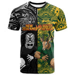 Custom South Africa vs New Zealand T shirt Rugby se Grootste Wedywering Two Nations One Battle