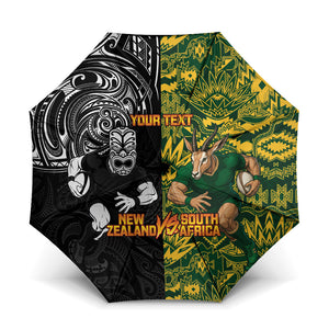 Custom South Africa vs New Zealand Umbrella Rugby se Grootste Wedywering Two Nations One Battle