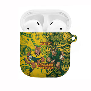 Custom South Africa vs Australia AirPods Case Springboks Wallabies Two Nations One Battle