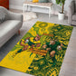 Custom South Africa vs Australia Area Rug Springboks Wallabies Two Nations One Battle