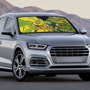 Custom South Africa vs Australia Auto Sun Shade Springboks Wallabies Two Nations One Battle