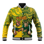 Custom South Africa vs Australia Baseball Jacket Springboks Wallabies Two Nations One Battle