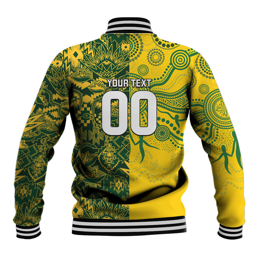 Custom South Africa vs Australia Baseball Jacket Springboks Wallabies Two Nations One Battle