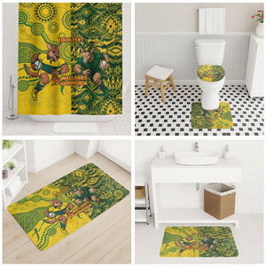 Custom South Africa vs Australia Bathroom Set Springboks Wallabies Two Nations One Battle