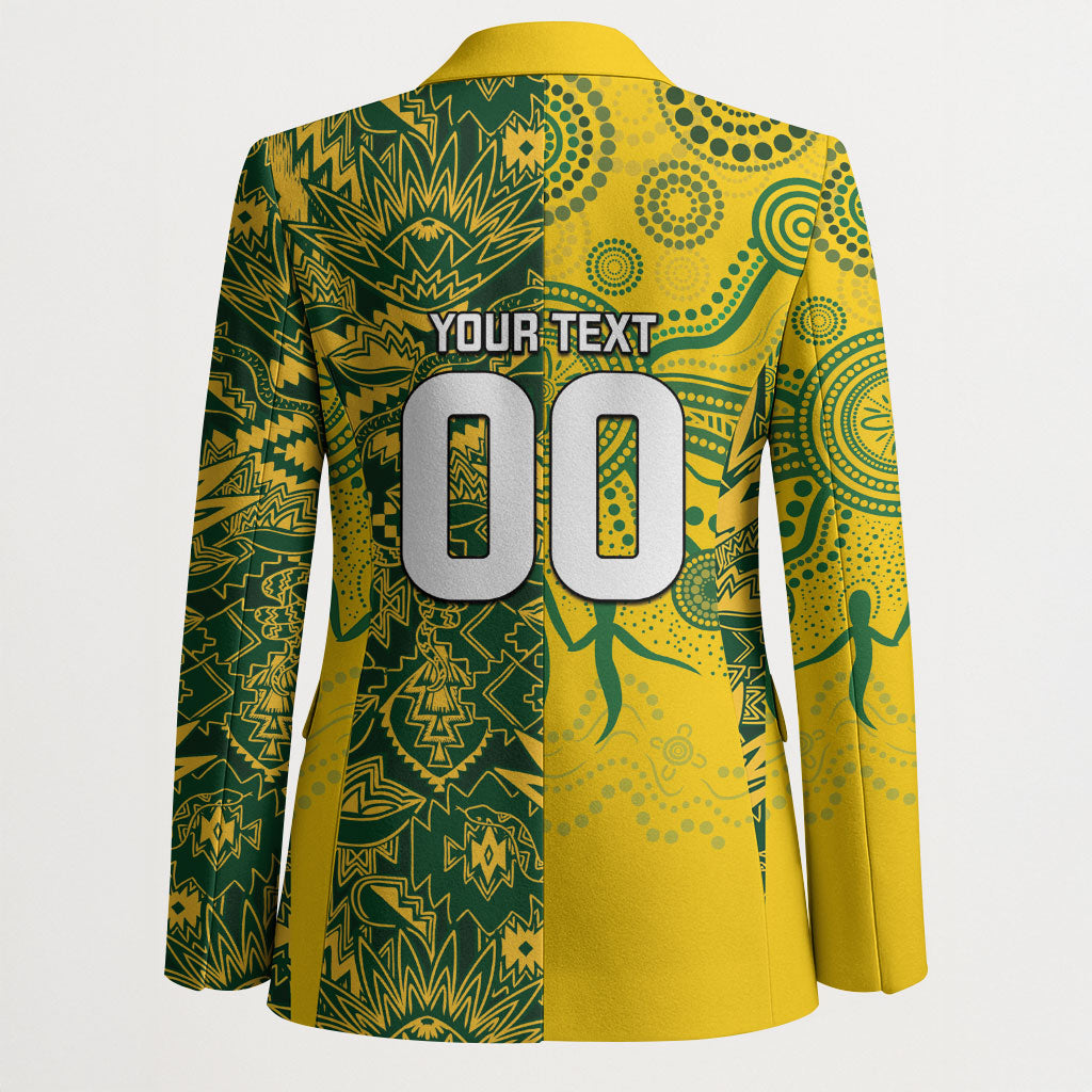 Custom South Africa vs Australia Blazer Springboks Wallabies Two Nations One Battle