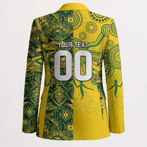 Custom South Africa vs Australia Blazer Springboks Wallabies Two Nations One Battle