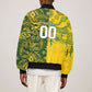 Custom South Africa vs Australia Bomber Jacket Springboks Wallabies Two Nations One Battle