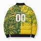 Custom South Africa vs Australia Bomber Puffer Jacket Springboks Wallabies Two Nations One Battle
