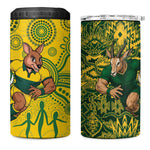 South Africa vs Australia 4 in 1 Can Cooler Tumbler Springboks Wallabies Two Nations One Battle