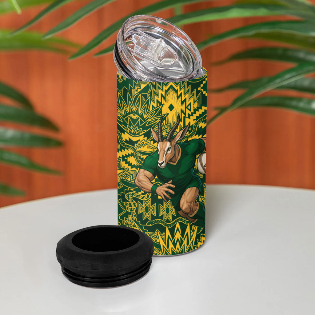 South Africa vs Australia 4 in 1 Can Cooler Tumbler Springboks Wallabies Two Nations One Battle