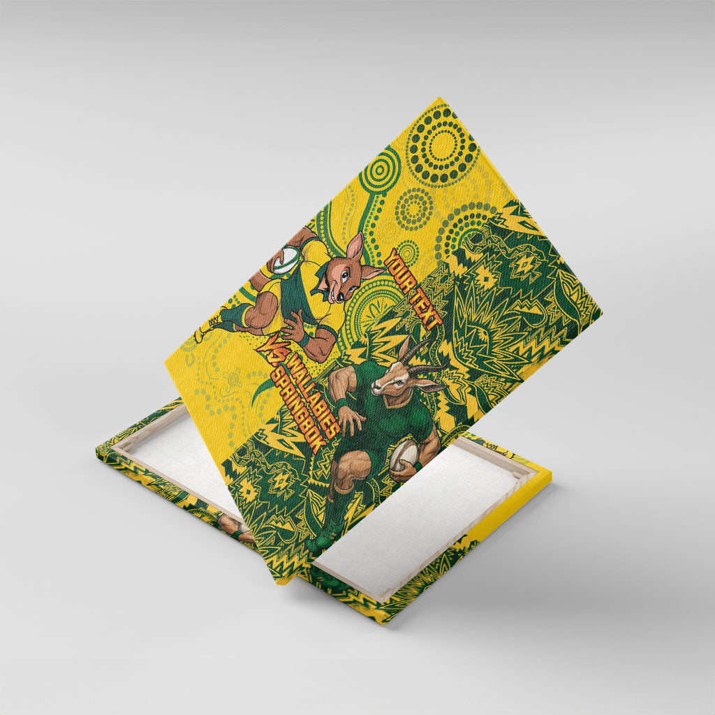 Custom South Africa vs Australia Canvas Wall Art Springboks Wallabies Two Nations One Battle