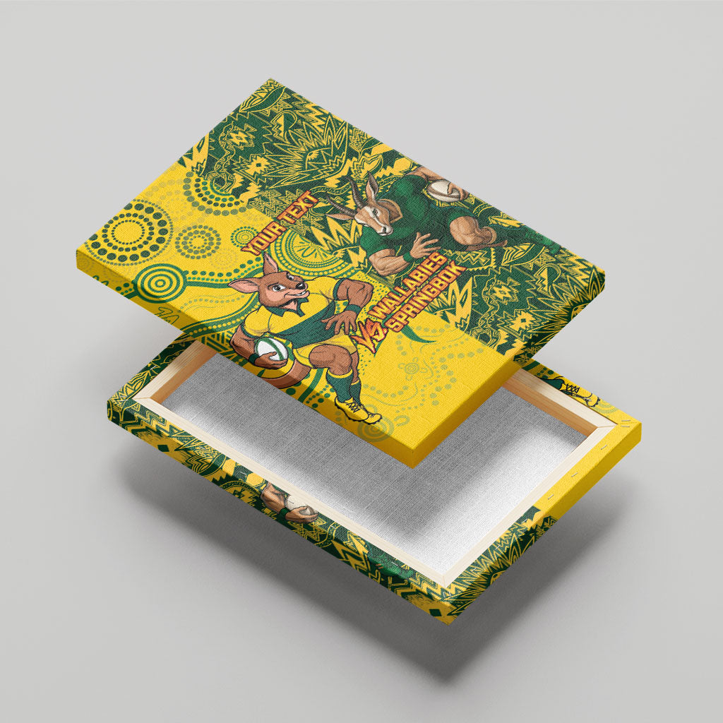 Custom South Africa vs Australia Canvas Wall Art Springboks Wallabies Two Nations One Battle