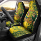 Custom South Africa vs Australia Car Seat Cover Springboks Wallabies Two Nations One Battle